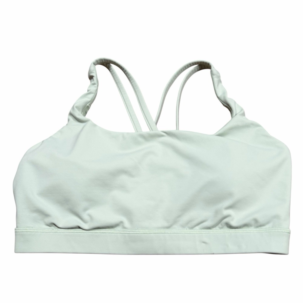 Lululemon Energy Adjustable Bra *Medium‎ Support, B–D Cups Creamy Mint Sz 10 - Picture 2 of 10